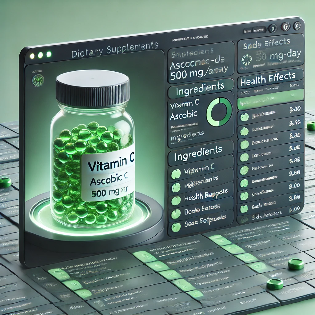 Dietary supplements database project image
